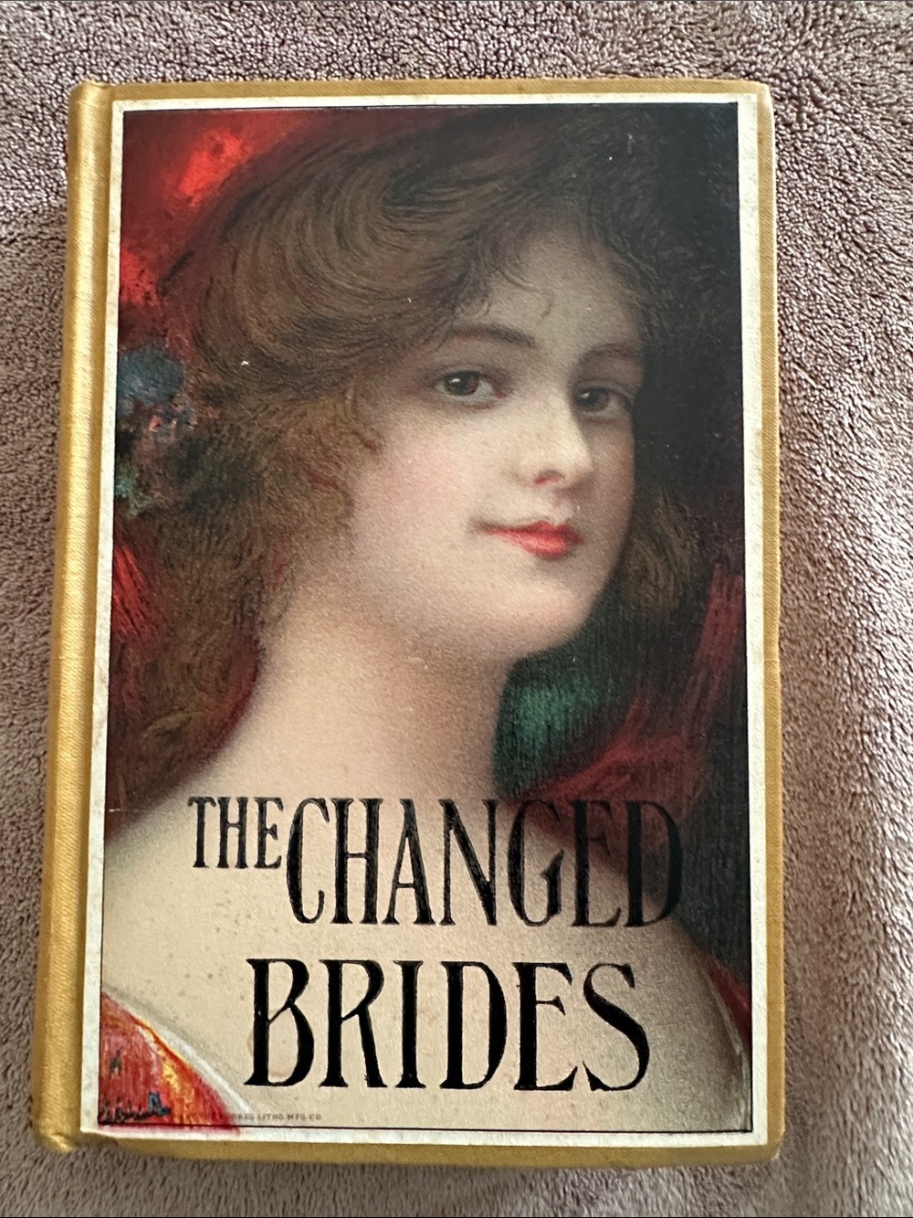 Antique 1910 book The Changed Brides Cottage CoreDecor